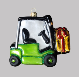Bombka formowa: Wózek widłowy zielony(394) SZ