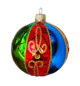 Bombki 120 dekorowane ornament op.4szt.: ALE CYRK