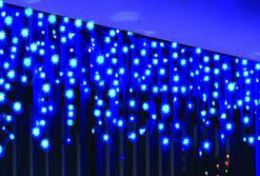 Kurtynka sople LED zewn.100L +gn. niebieska 4,8m/6W (75-656) (5)