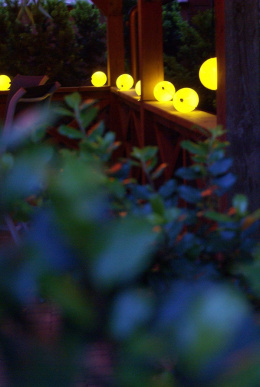 Lampiony ogrodowe LED białe zewnętrzne