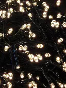 Lampki LED 200L+gn białe ciepłe wew/zew 10m dekoracji (11/14/LED/WW-CB))