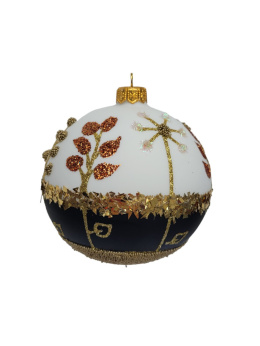 Bombki 100mm dekorowane ornament kpl.4szt: NATURA