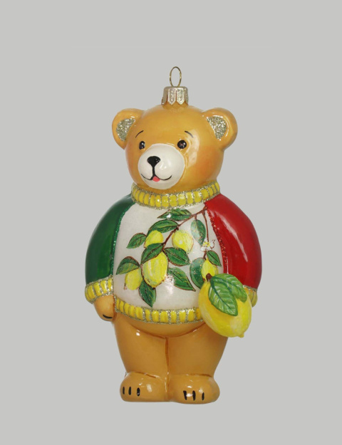 GlitterLab bauble: Italian teddy bear with lemon (4015IT)