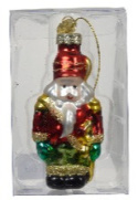 Bombka szklana Nutcracker (121769) h:7x5cm (display)