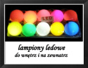 Lampiony choinkowe LED LD-10+gniazdo zewnętrzne kolorowe