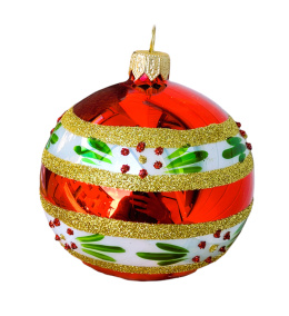 Bombki 80 dekorowane ornament op.6szt.: JAK U BABCI