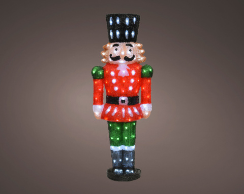 Nutcracker 118cm akryl 150LED b.zimne transformator (491237) wew/zew