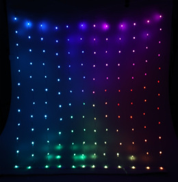 Kurtyna świetlna RGB 2x2m 400LED animowana (AGB000250)