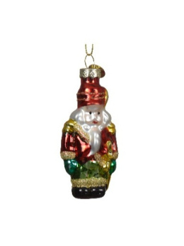 Bombka szklana Nutcracker (121769) h:7x5cm (display)